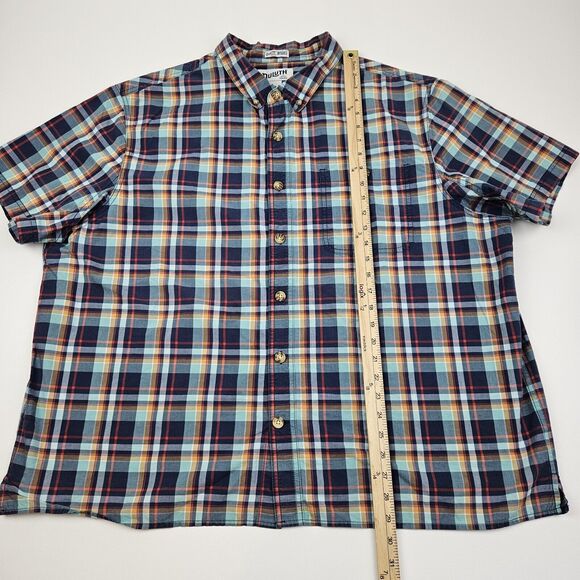 Duluth Trading Co Untucked BBQ Button-Up Shirt Mens 2XL Relaxed Fit Short Sleeve - Picture 7 of 8